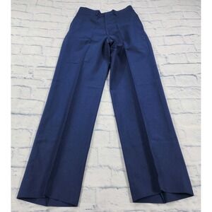US Military Air Force MENS 28X31 Tropical 1578 Trouser Pants Blue Wool Poly VTG
